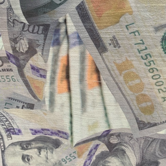 Large Money Print Scarf - Picture 8 of 16